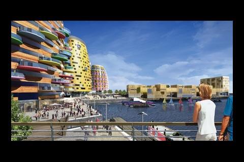 The £200m Middlehaven development in Middlesbrough Dock, by Studio Egret West and BioRegional Quintain will include biomass technology